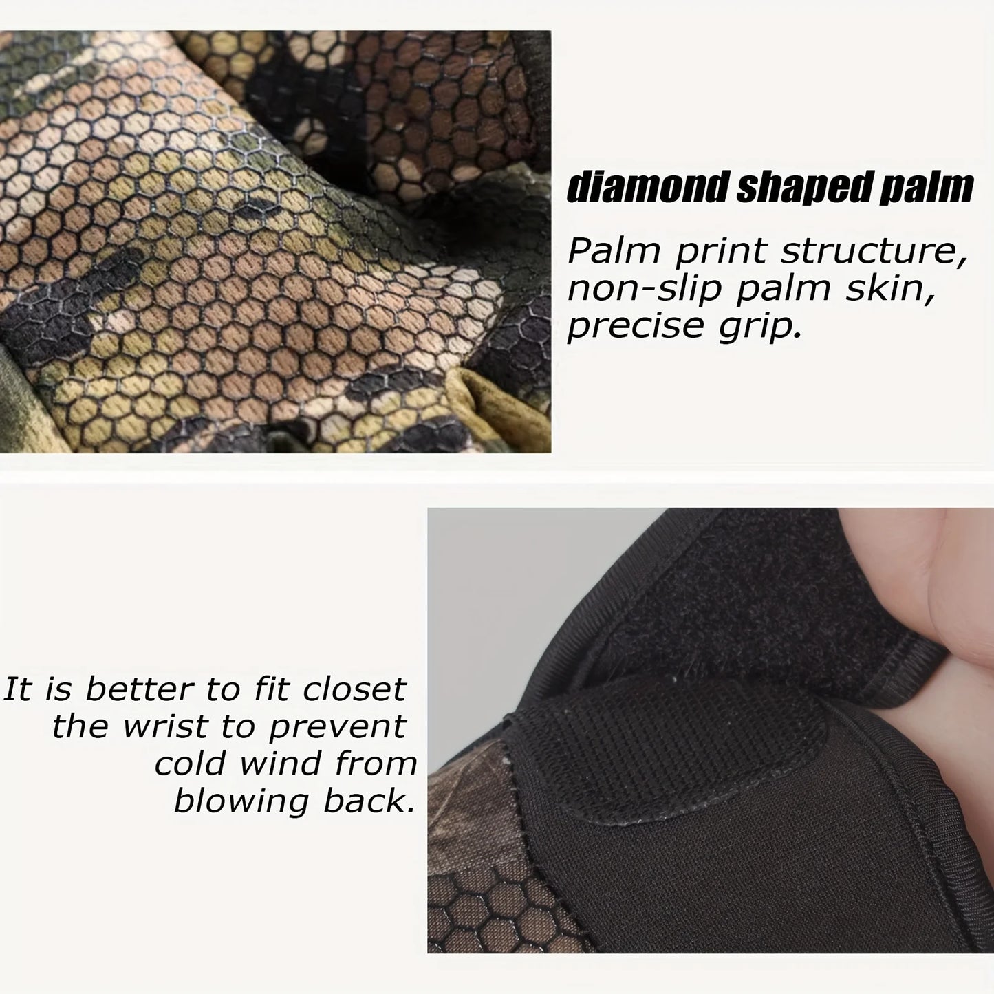 Autumn Winter Full Finger Hunting Gloves