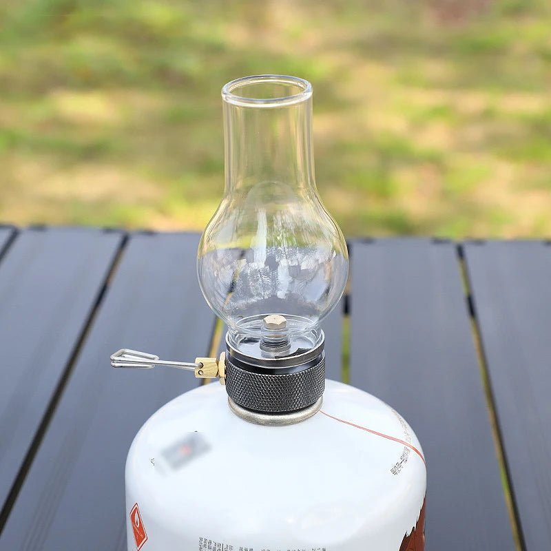Portable Camping Gas Candle Lamp