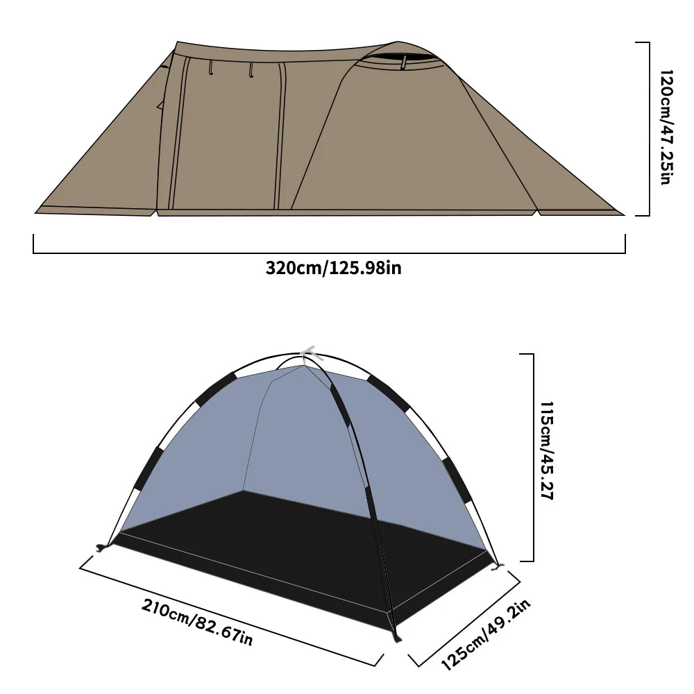 Fireproof Hot Tent 2 Person