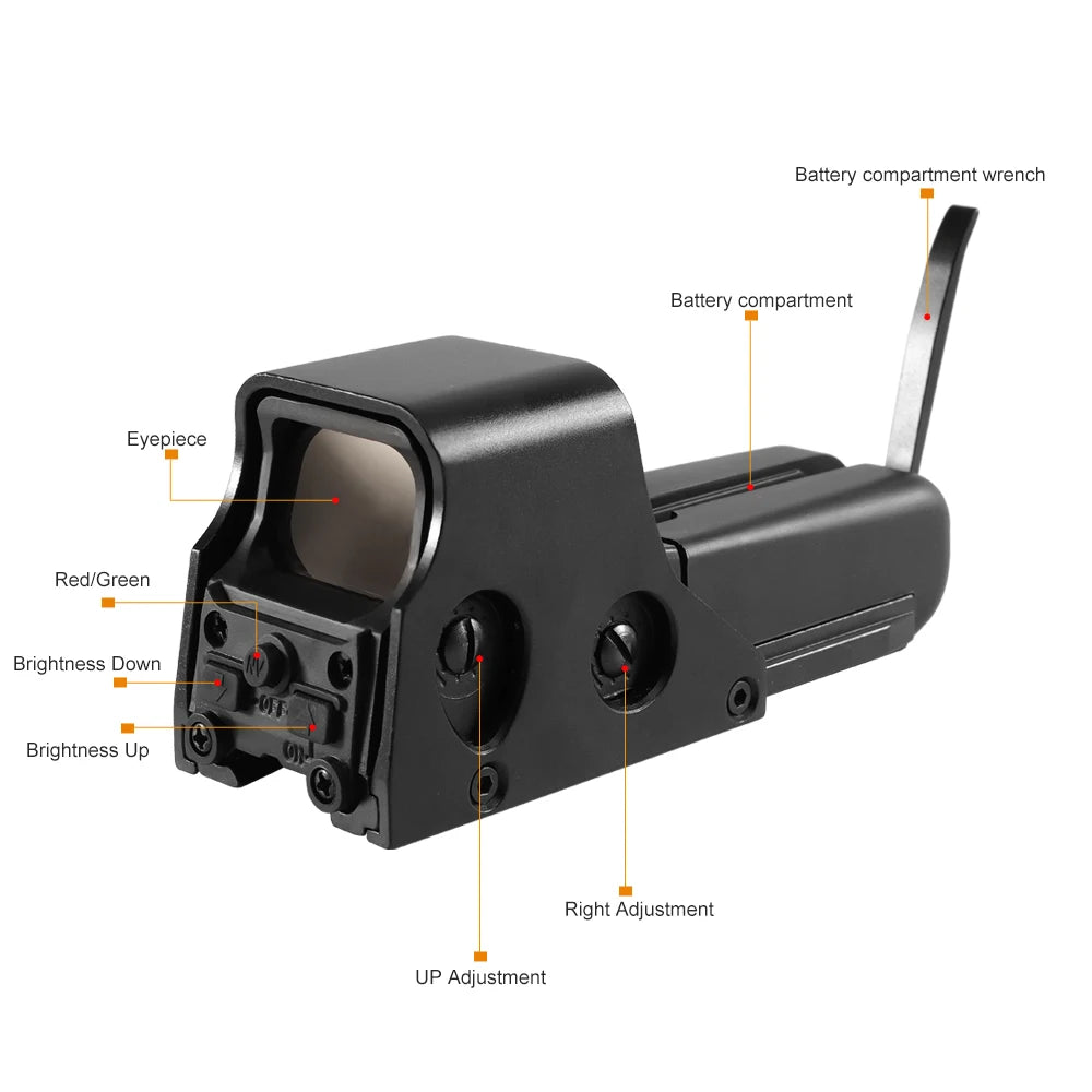 Red Green Dot Holographic Sight Scope