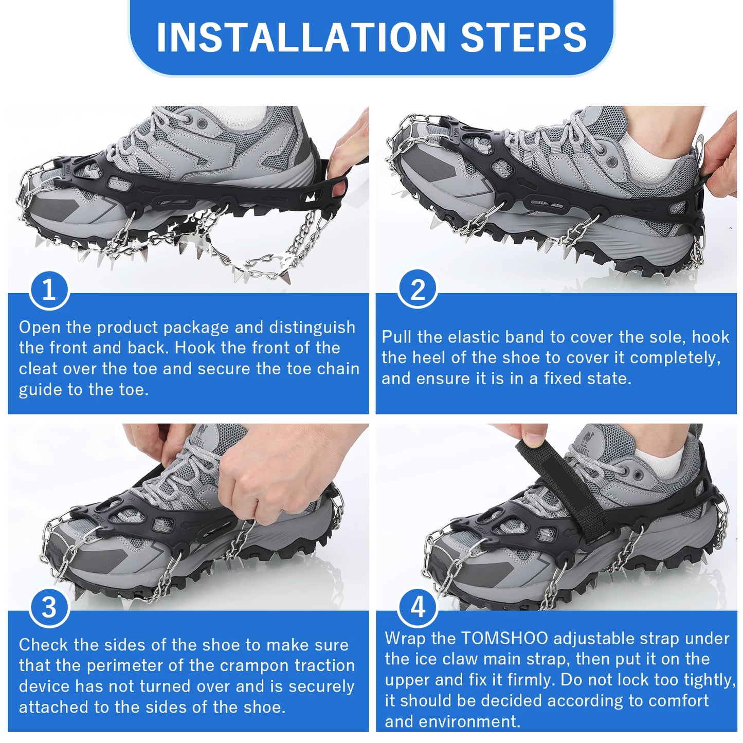 Teeth Ice Gripper Spikes for Shoes