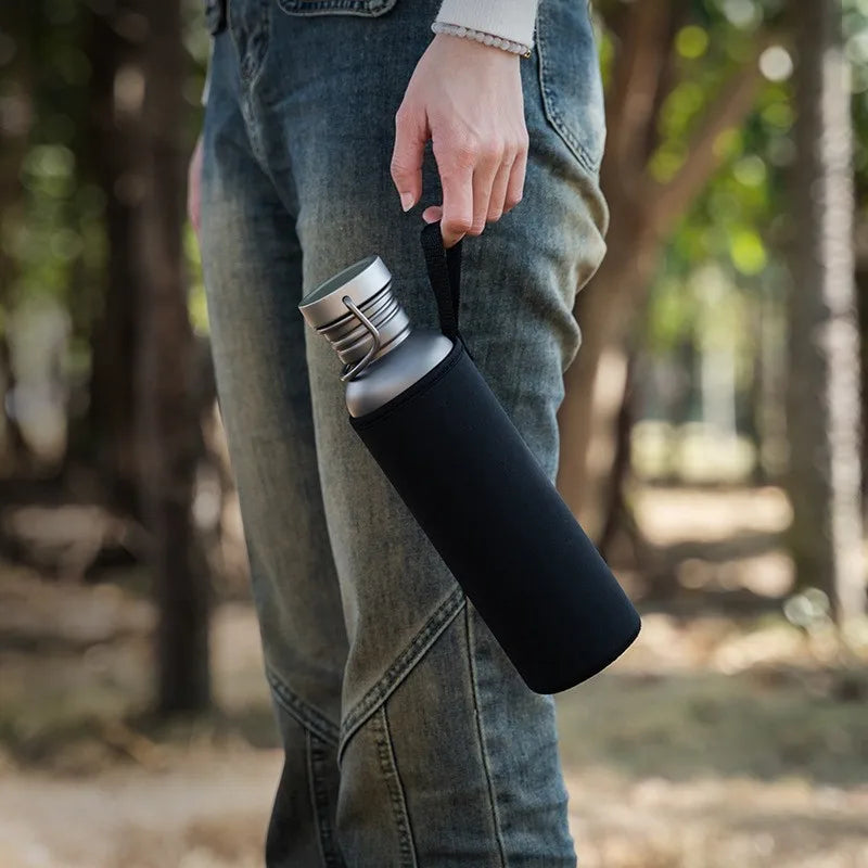600ml 750ml Titanium Water Bottle