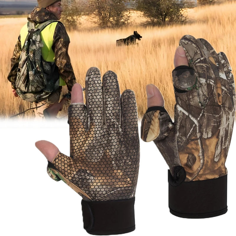 Autumn Winter Full Finger Hunting Gloves