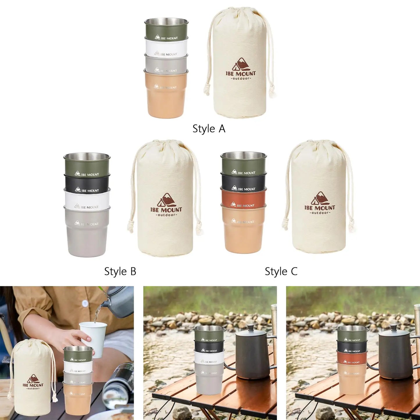 Steel Cup Set