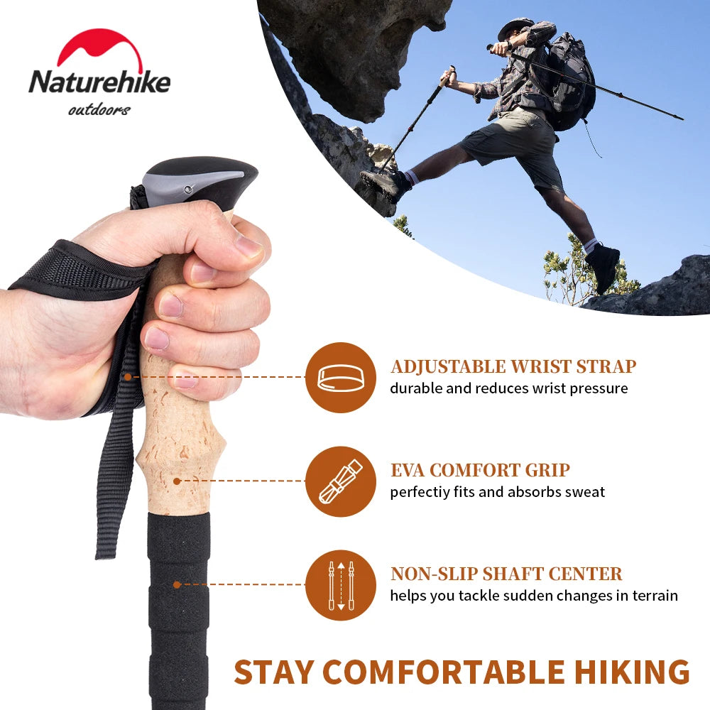 Lightweight Carbon Fiber Trekking Poles