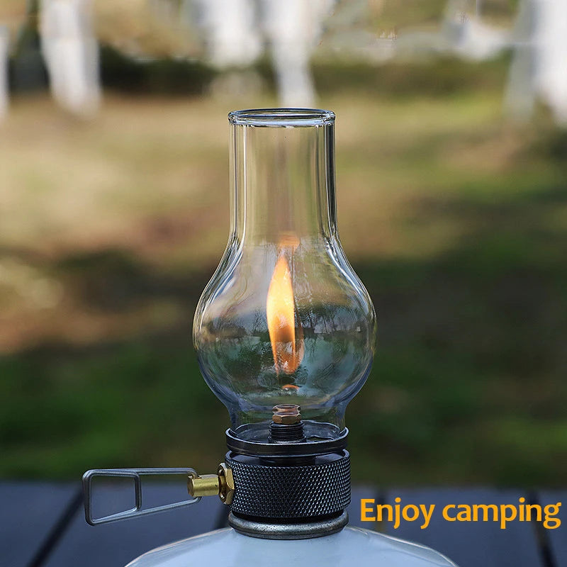 Portable Camping Gas Candle Lamp
