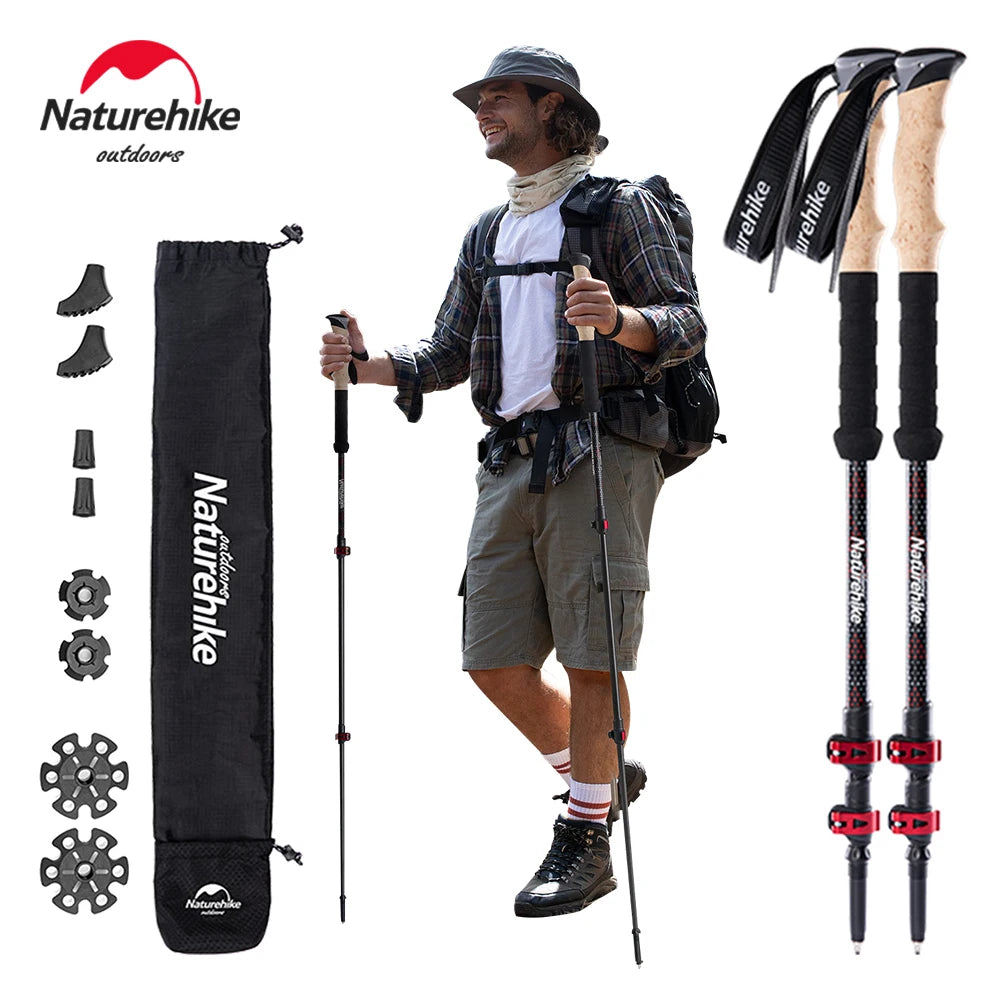 Lightweight Carbon Fiber Trekking Poles
