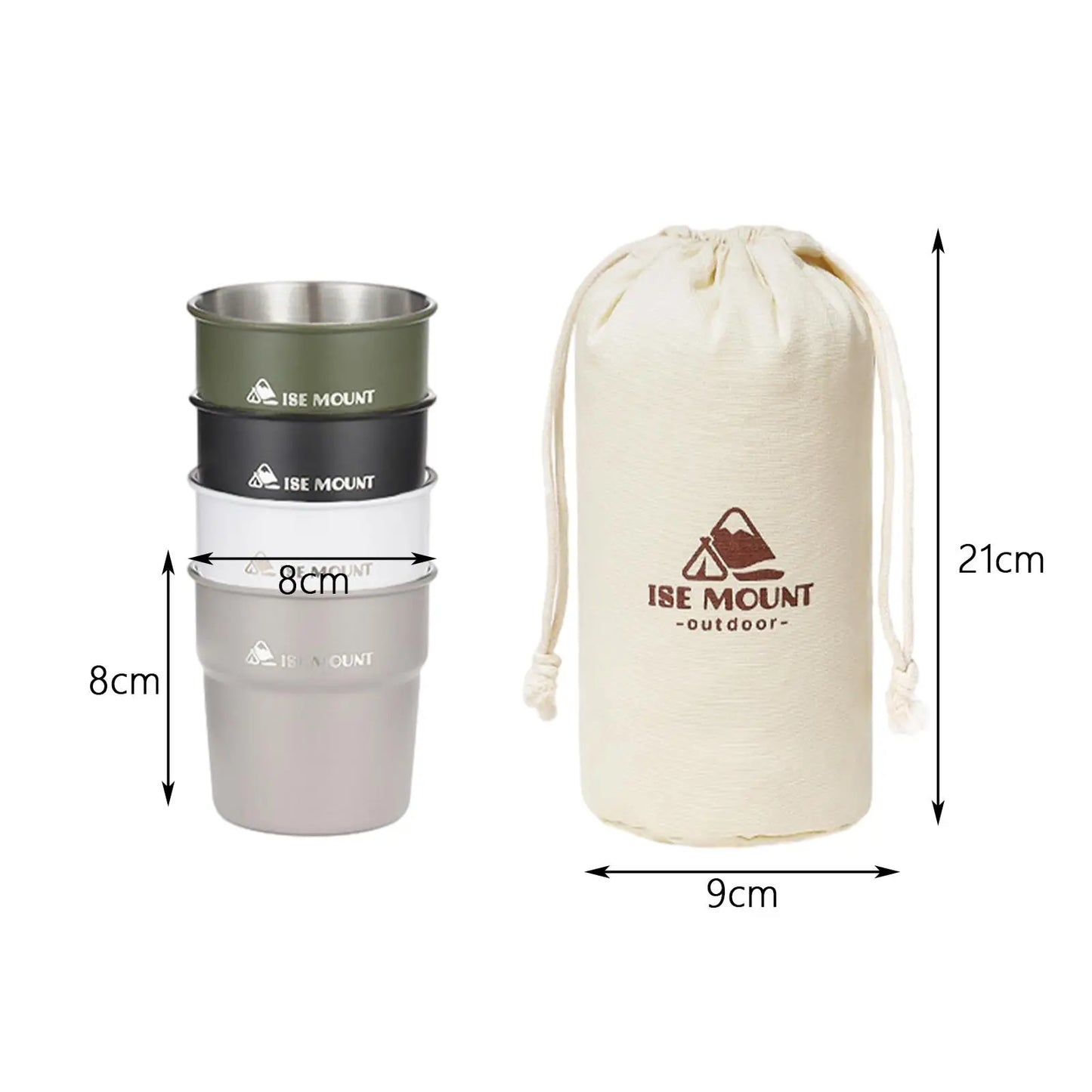 Steel Cup Set