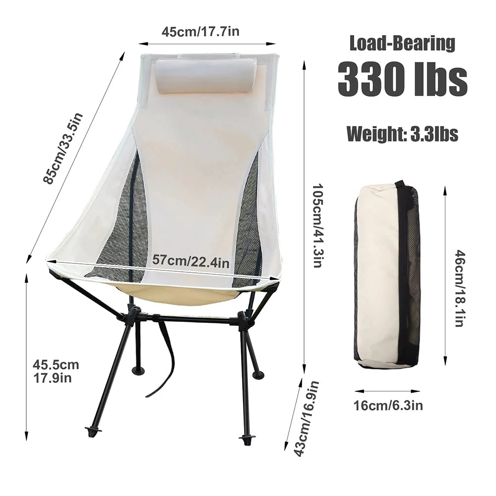 Camping Chair with Headrest