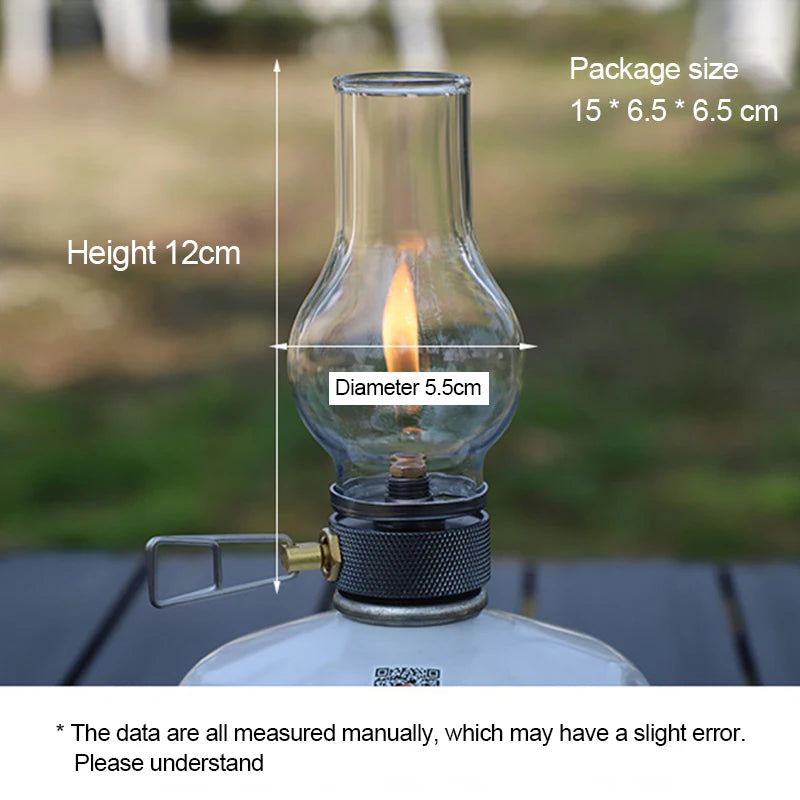 Portable Camping Gas Candle Lamp