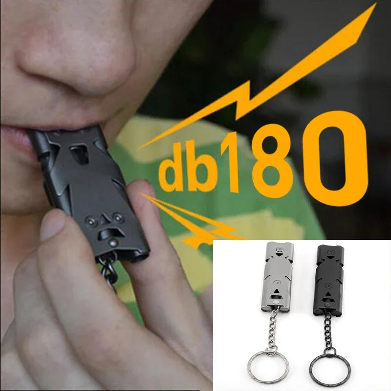 Lifesaving Emergency SOS Portable 180 db Aluminum Alloy Whistle