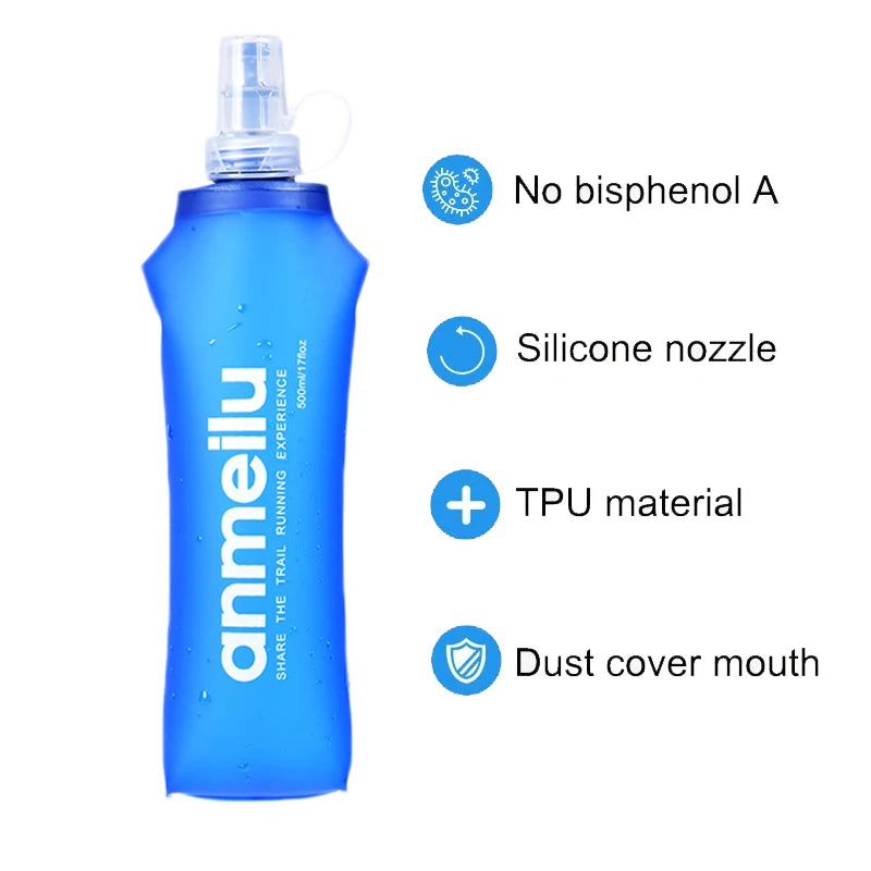 250/500ml Ultralight Foldable Water Bottle